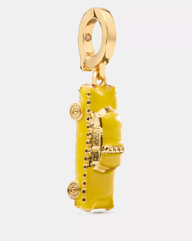 pingente de táxi um em um milhão amarelo multicolorido