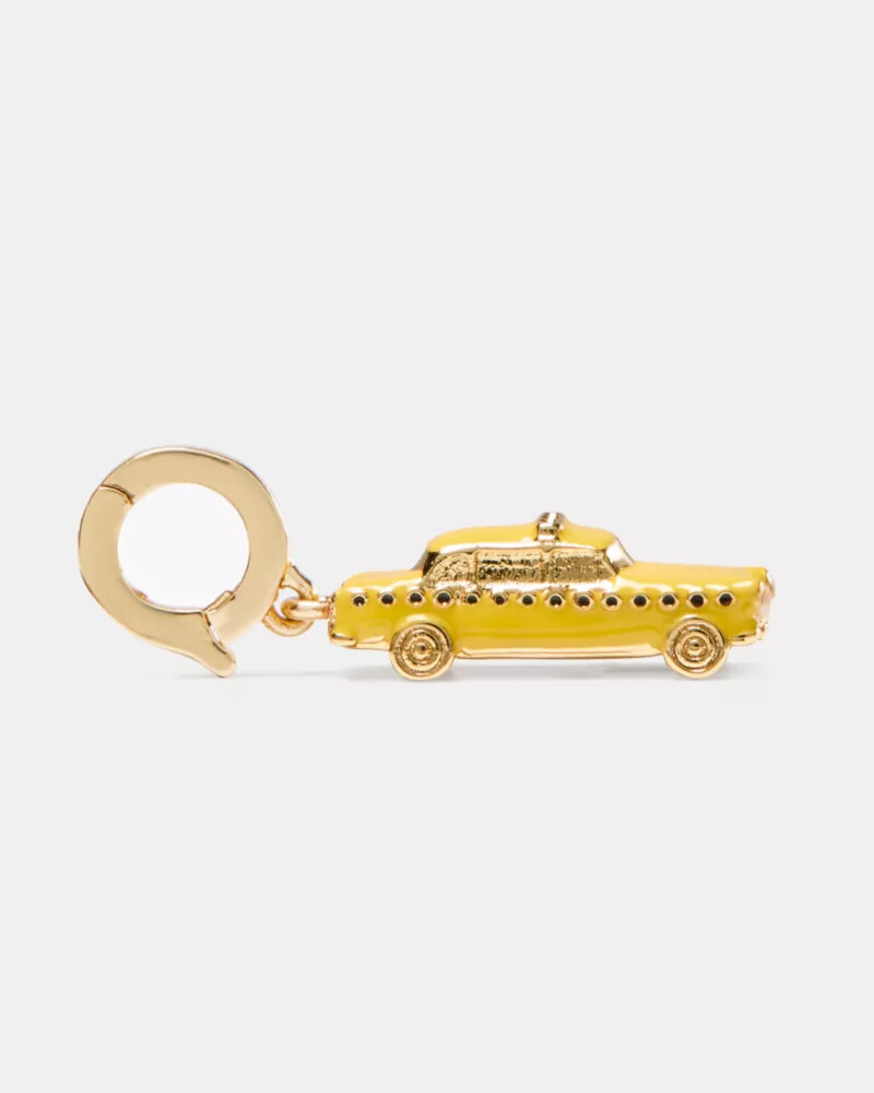 pingente de táxi um em um milhão amarelo multicolorido