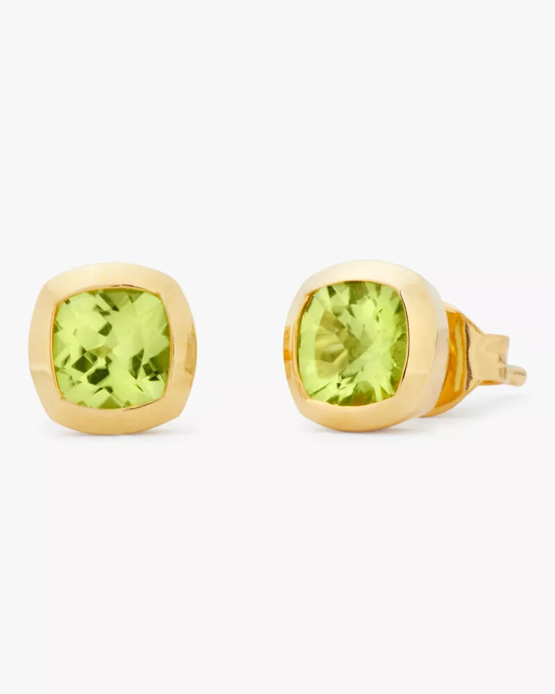 brincos kate spade fine time to shine com gemas e peridoto