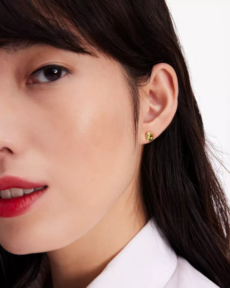 brincos kate spade fine time to shine com gemas e peridoto