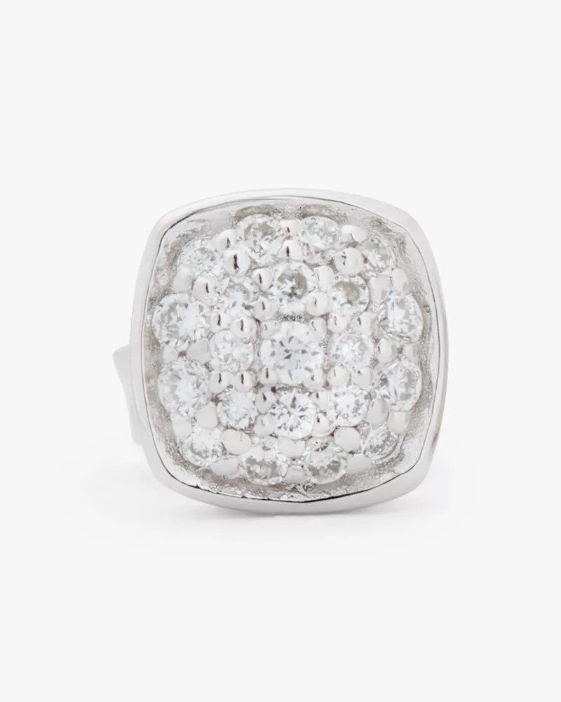 brincos kate spade fine time to shine com diamantes pavé em prata
