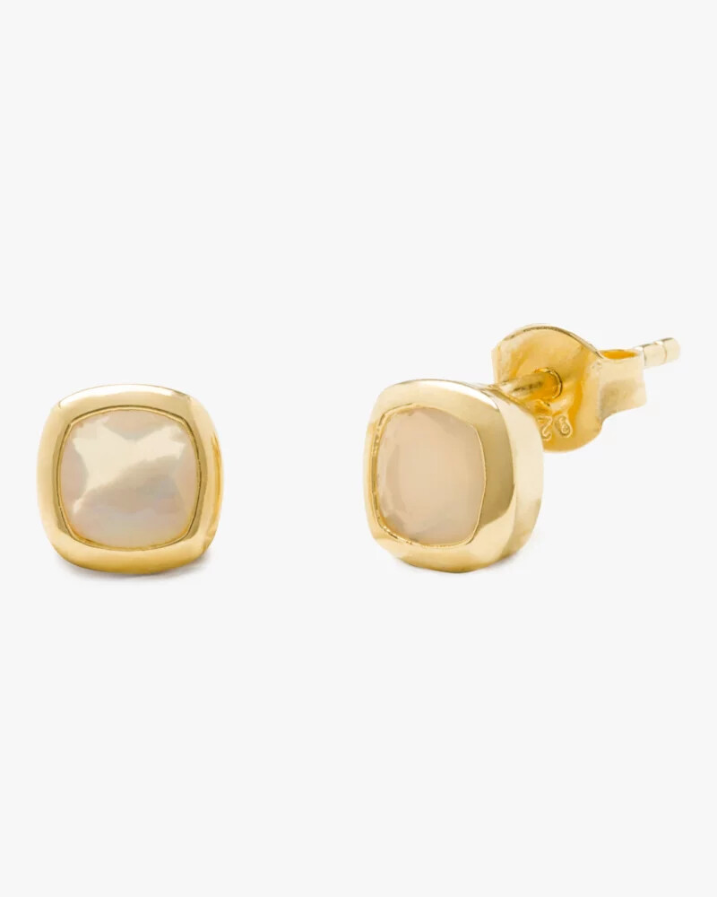 brincos kate spade fine time to shine com gema de opala