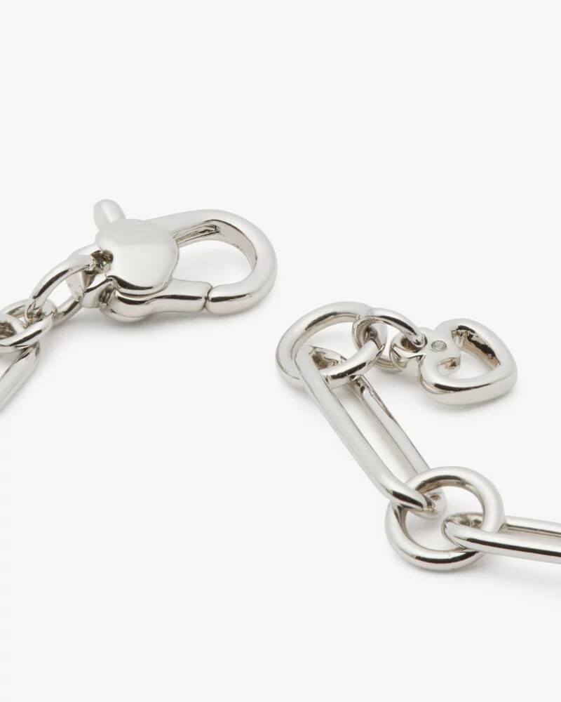pulseira de identificação silver lining prata