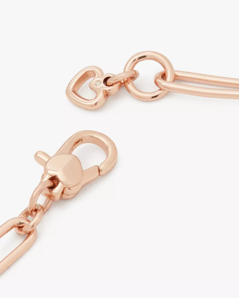 pulseira stop and smell the roses em ouro rosa