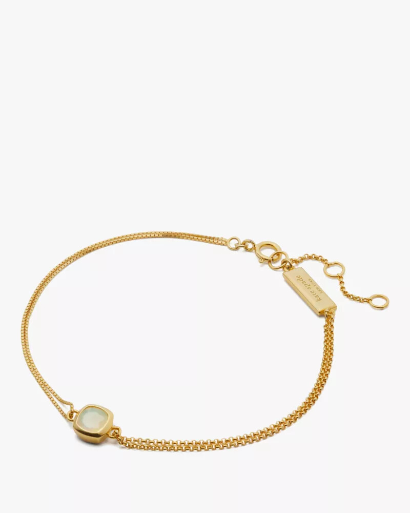 pulseira kate spade fine time to shine com gema de opala