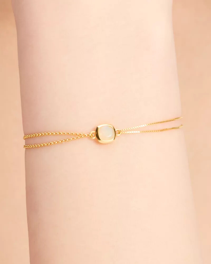 pulseira kate spade fine time to shine com gema de opala
