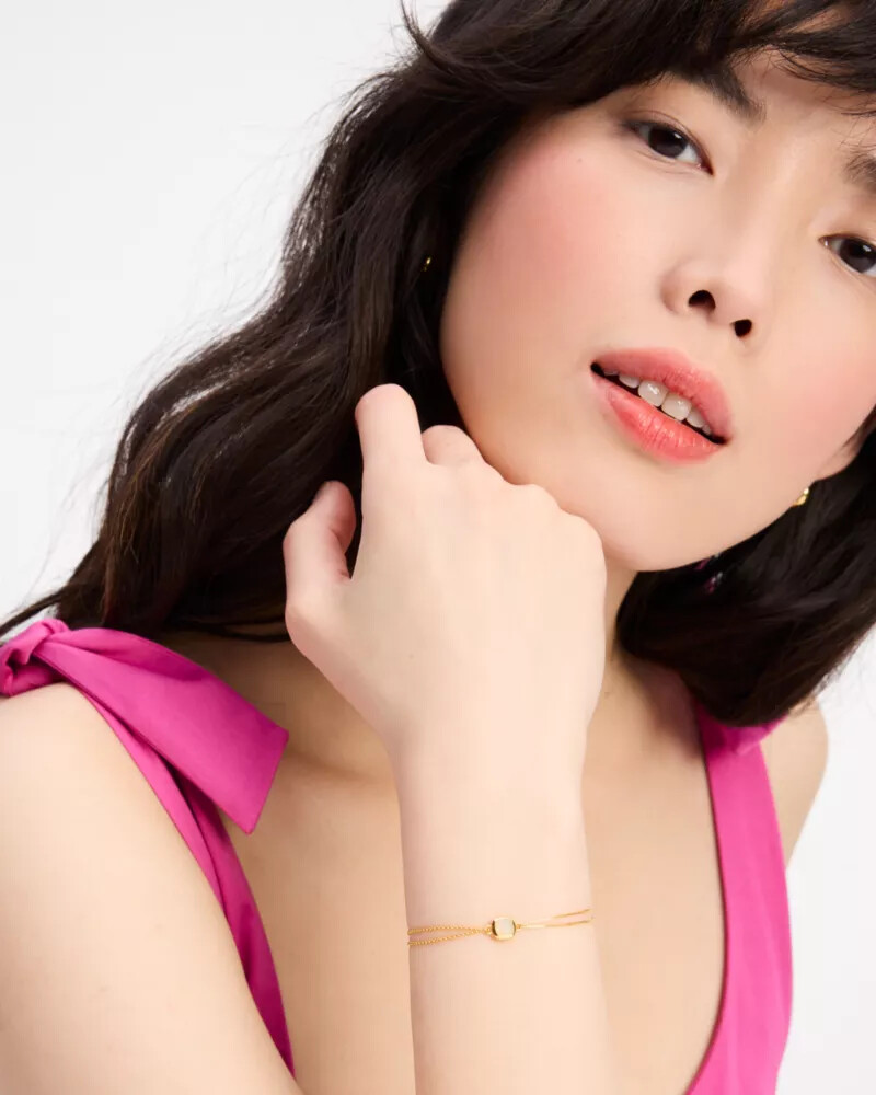 pulseira kate spade fine time to shine com gema de opala