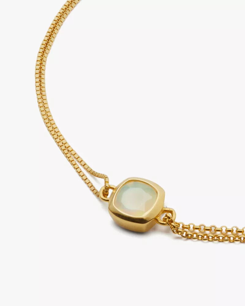 pulseira kate spade fine time to shine com gema de opala
