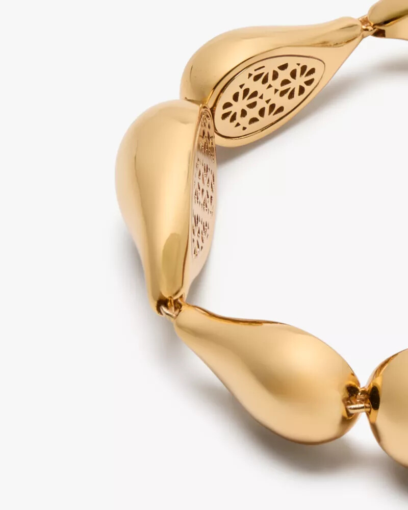 pulseira molten statement dourada