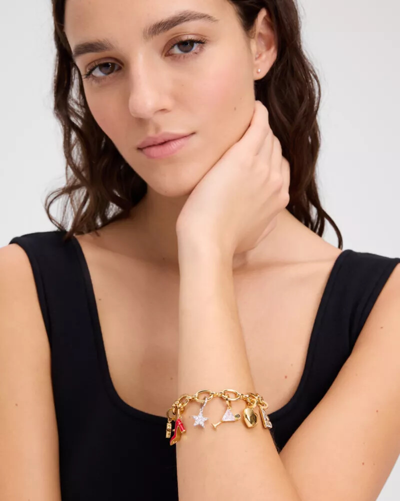 pulseira com pingente one in a million em ouro