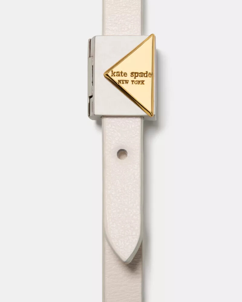 pulseira deco de couro envolvente leite de caju
