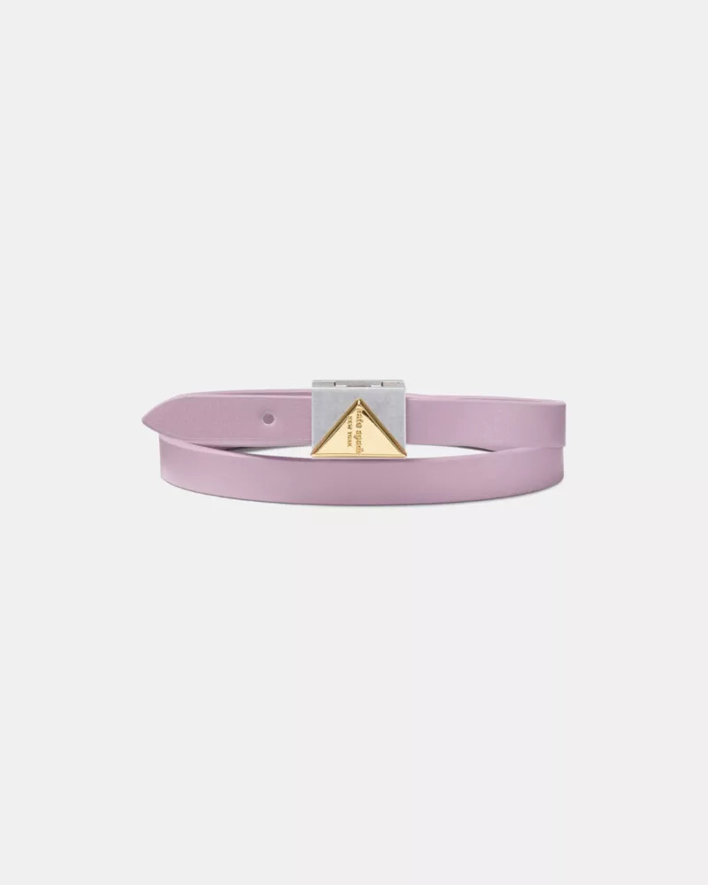 pulseira decorativa de couro roxa