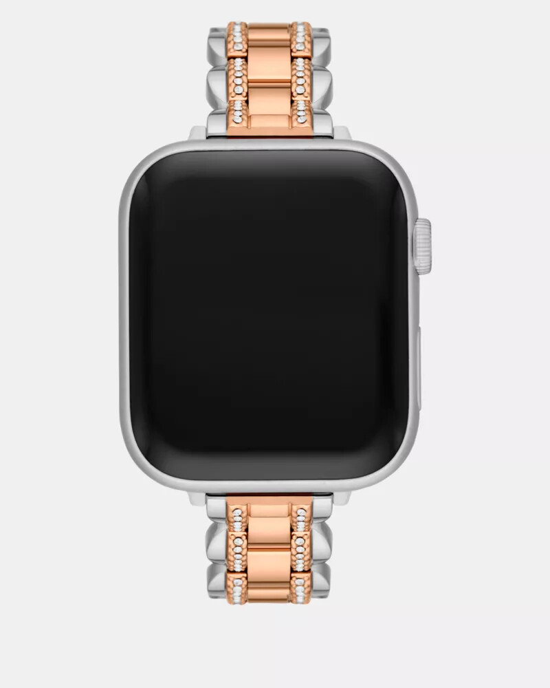pulseira bicolor em aço inoxidável de 38 a 45 mm para apple watch multi