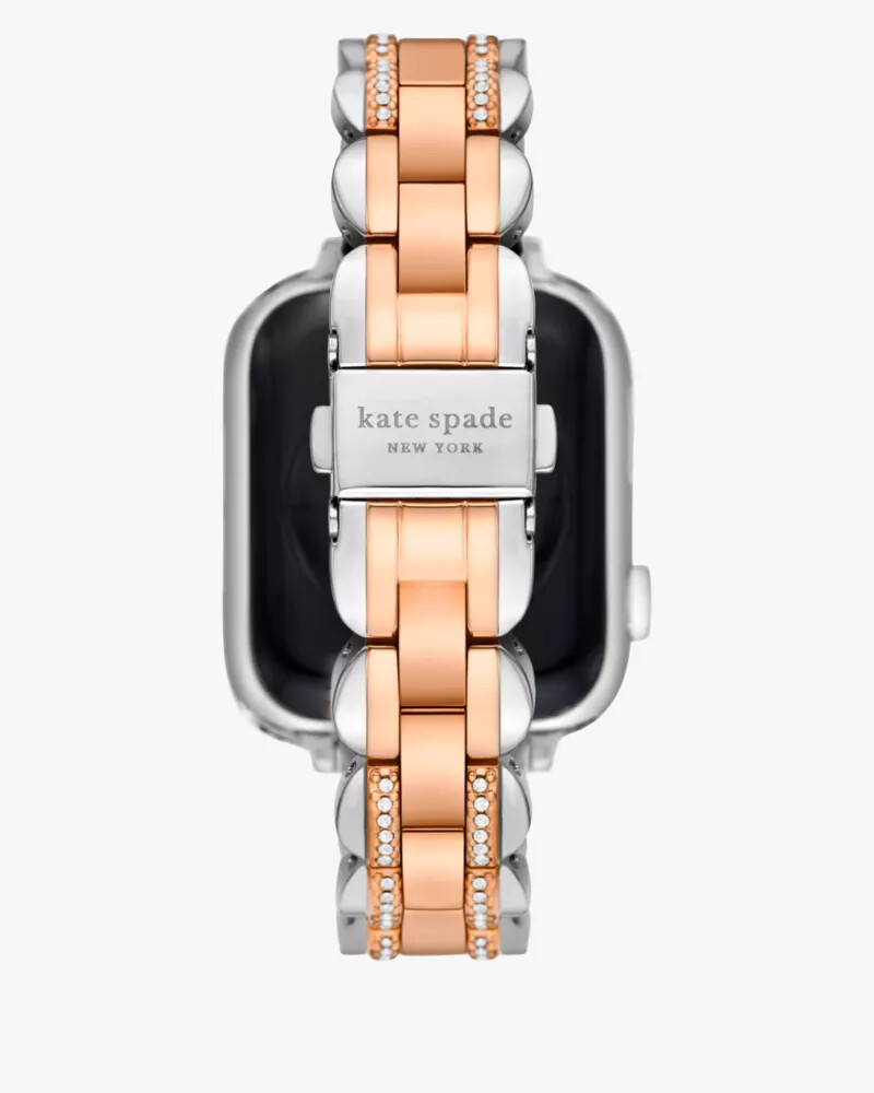 pulseira bicolor em aço inoxidável de 38 a 45 mm para apple watch multi