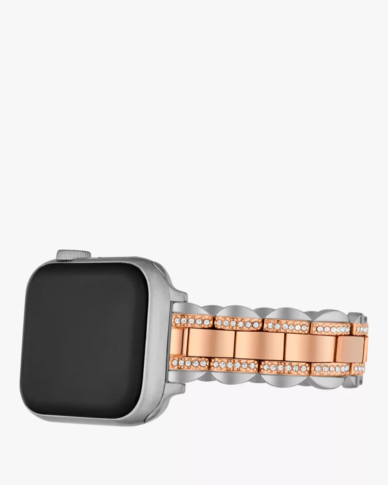 pulseira bicolor em aço inoxidável de 38 a 45 mm para apple watch multi