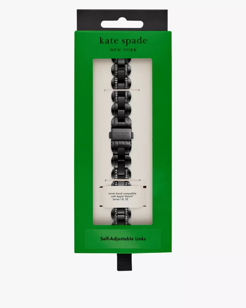 pulseira preta em aço inoxidável de 38 a 45 mm para apple watch