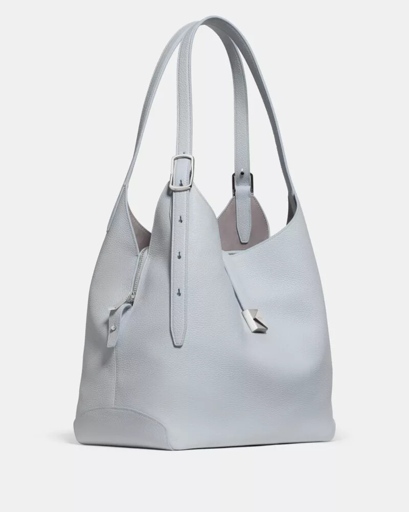 bolsa de ombro grande deco cor safira clara