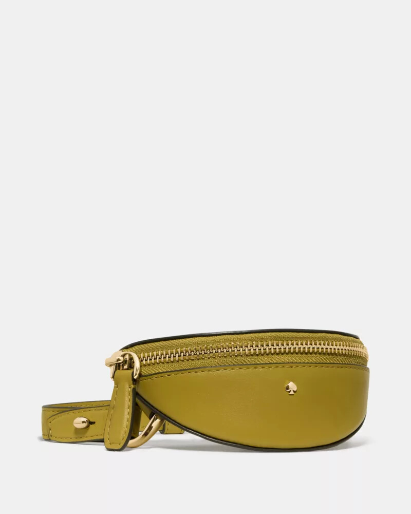 bolsa transversal duo com estampa de folha de louro