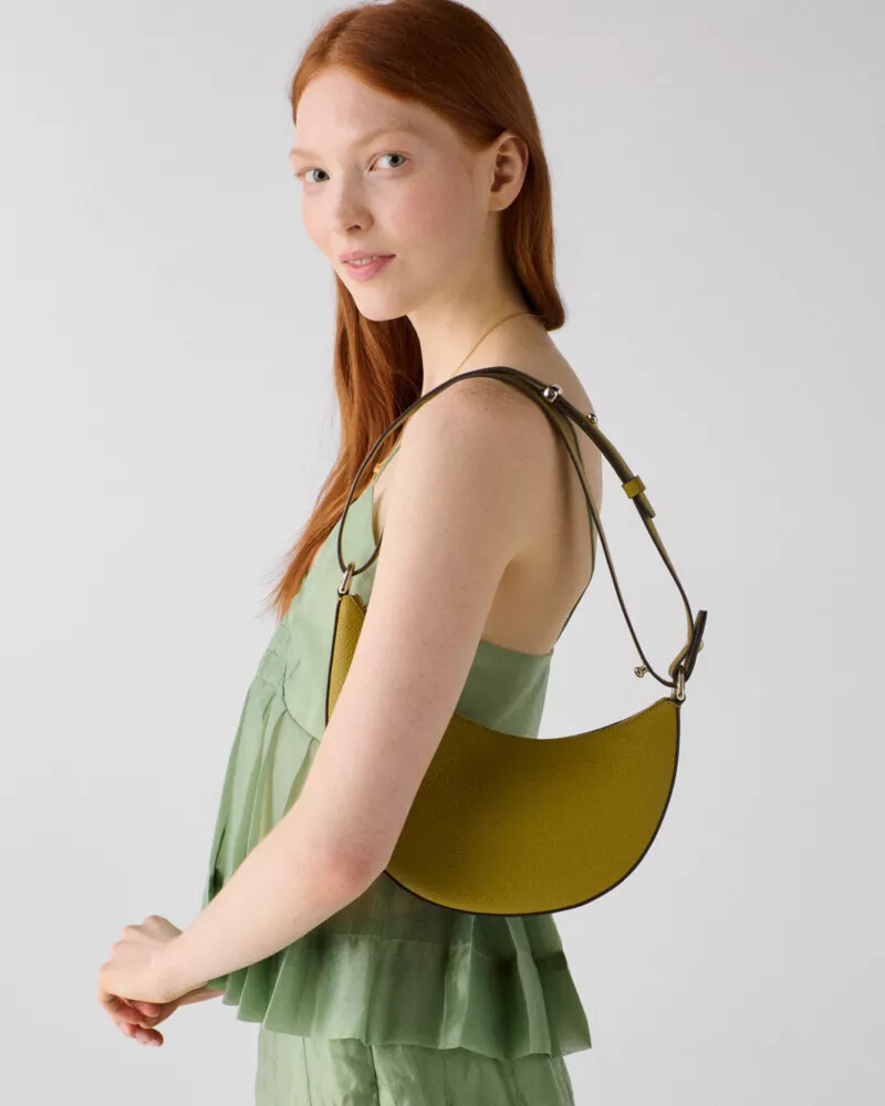 bolsa transversal duo com estampa de folha de louro