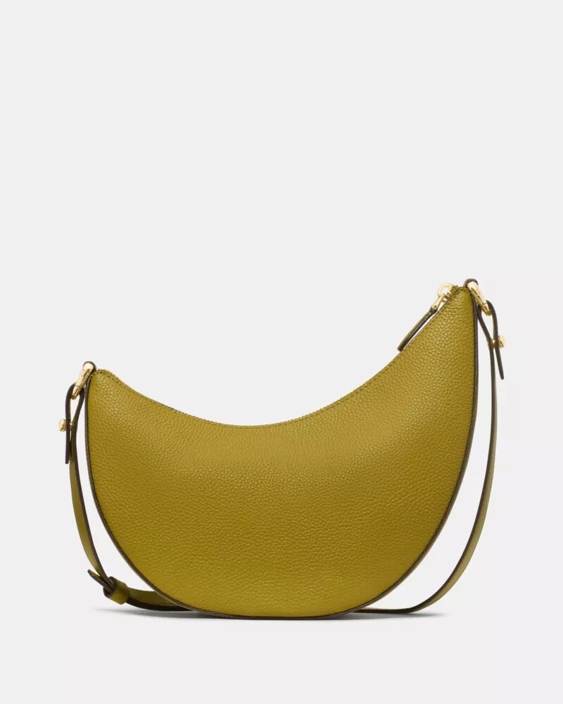bolsa transversal duo com estampa de folha de louro