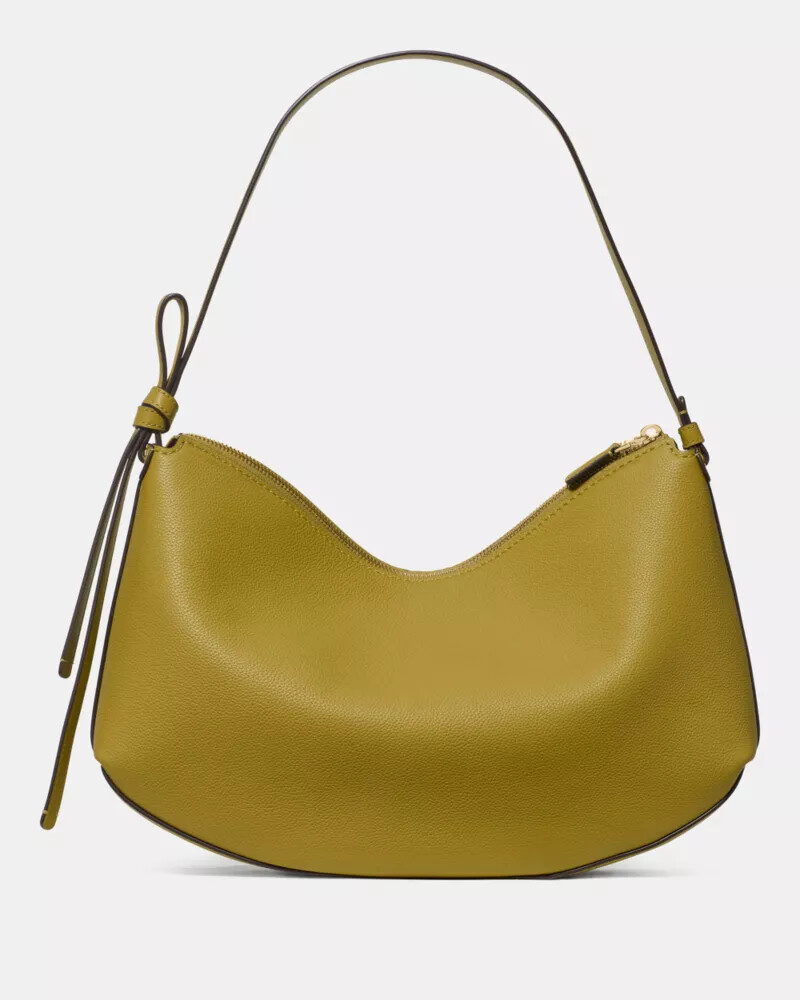 bolsa de ombro grande loop com estampa de folha de louro