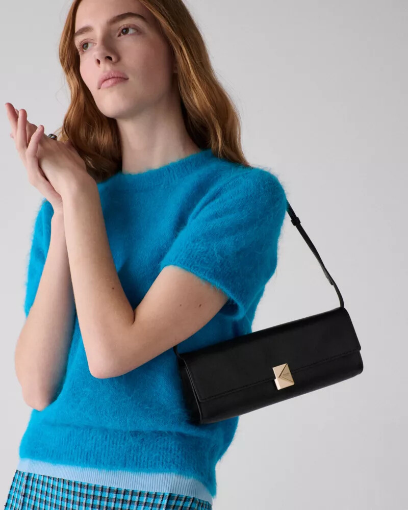 bolsa de ombro mini deco soft preta
