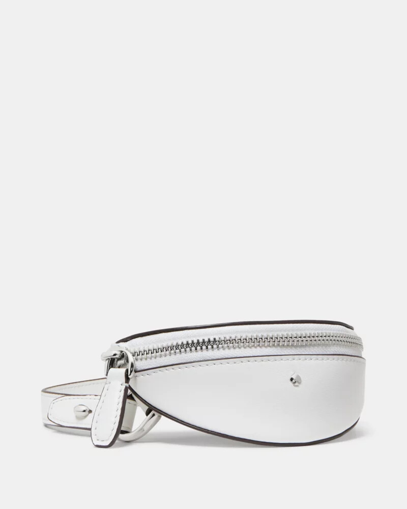 bolsa transversal duo fringe branca verdadeira.