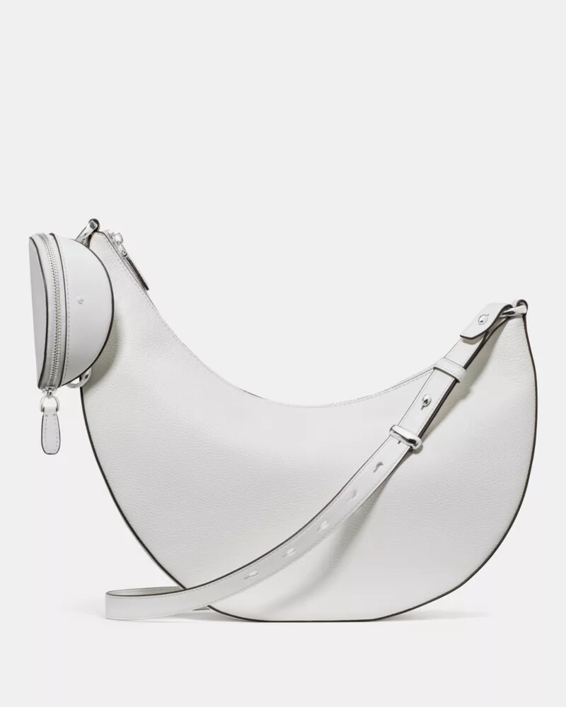 bolsa transversal grande duo branca verdadeira.