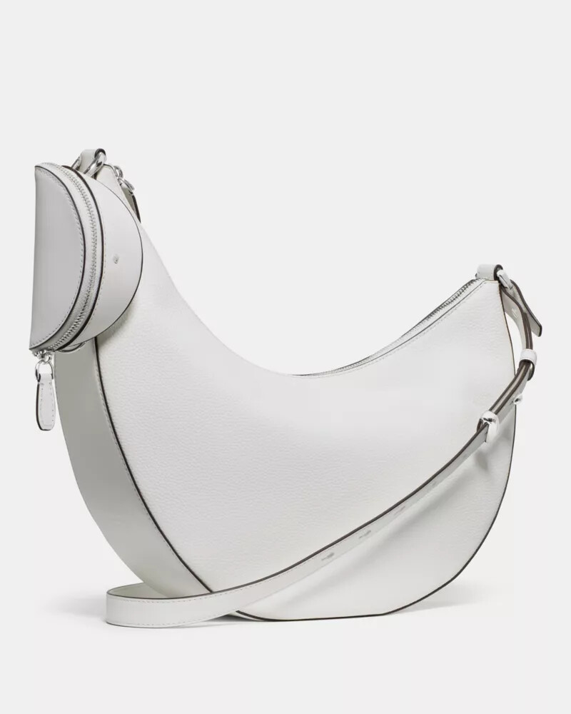 bolsa transversal grande duo branca verdadeira.