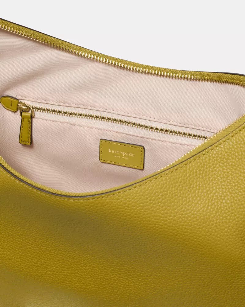 bolsa transversal grande duo com estampa de folha de louro