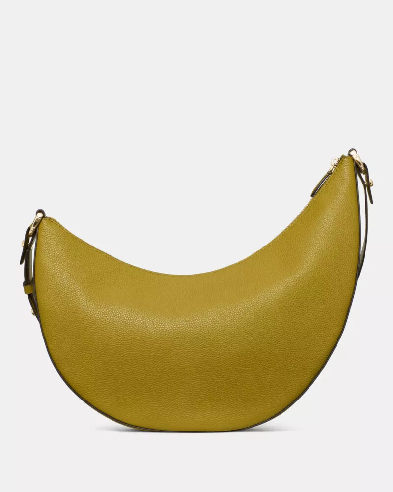 bolsa transversal grande duo com estampa de folha de louro