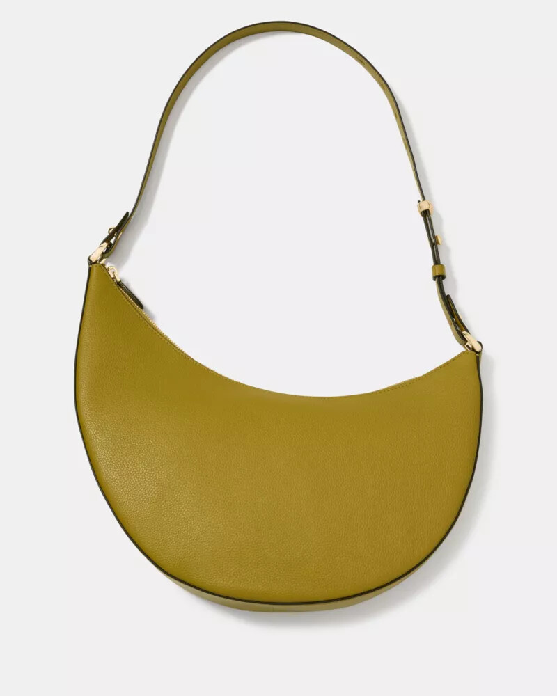 bolsa transversal grande duo com estampa de folha de louro