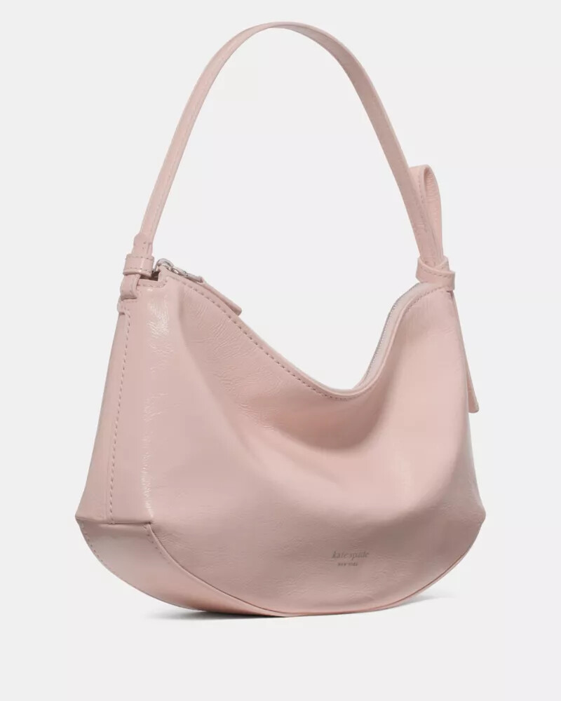 bolsa de ombro loop crinkle patent morning beach
