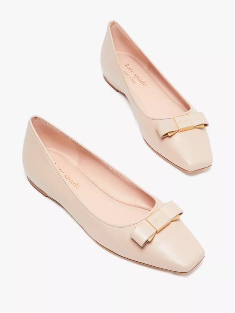 sapatilhas de ballet bowdie em pergaminho claro