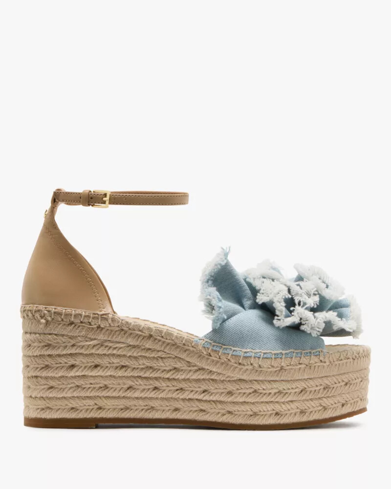 sandálias anabela flourish espadrill multi