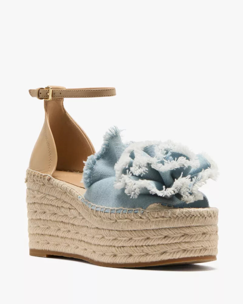 sandálias anabela flourish espadrill multi