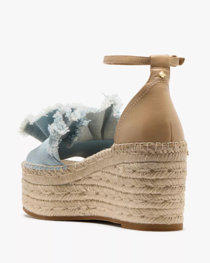 sandálias anabela flourish espadrill multi