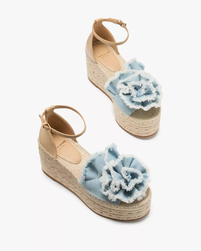 sandálias anabela flourish espadrill multi