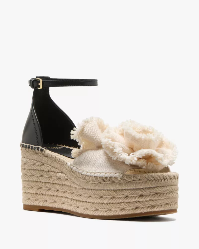 sandálias anabela flourish espadrill multi