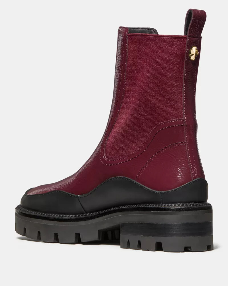bota chelsea londres cor merlot escuro
