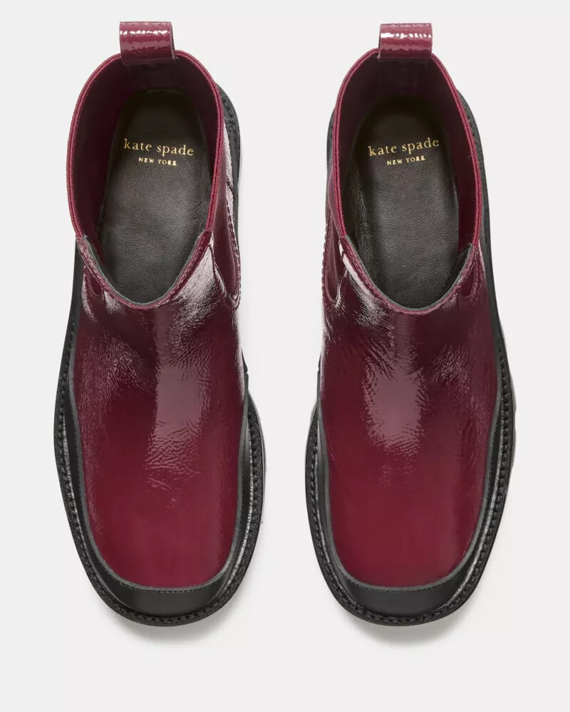 bota chelsea londres cor merlot escuro