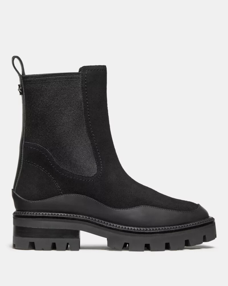 bota chelsea londres preta
