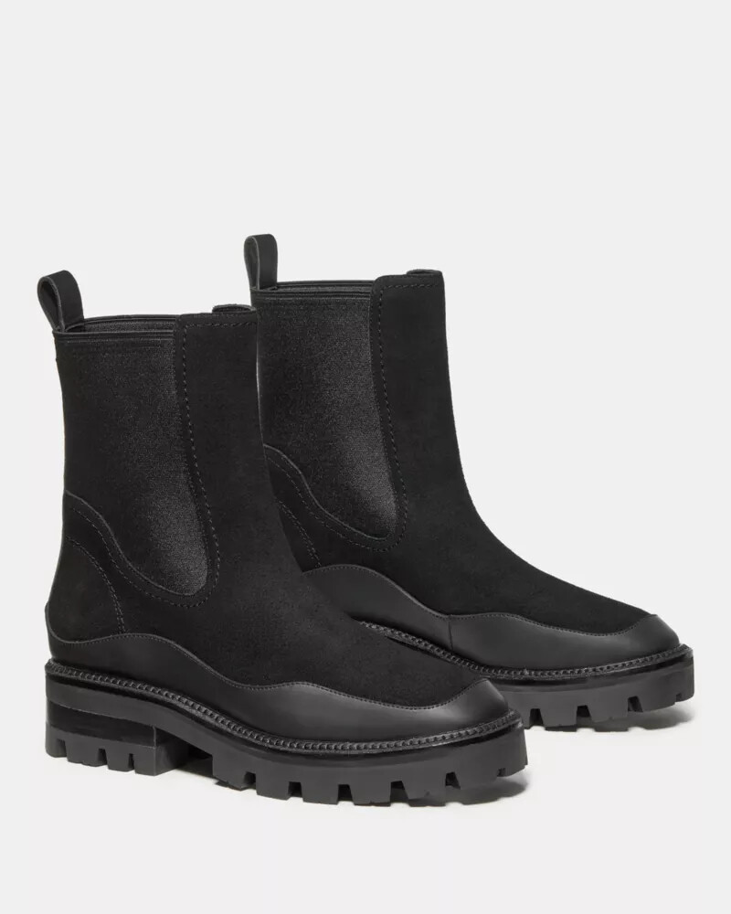 bota chelsea londres preta