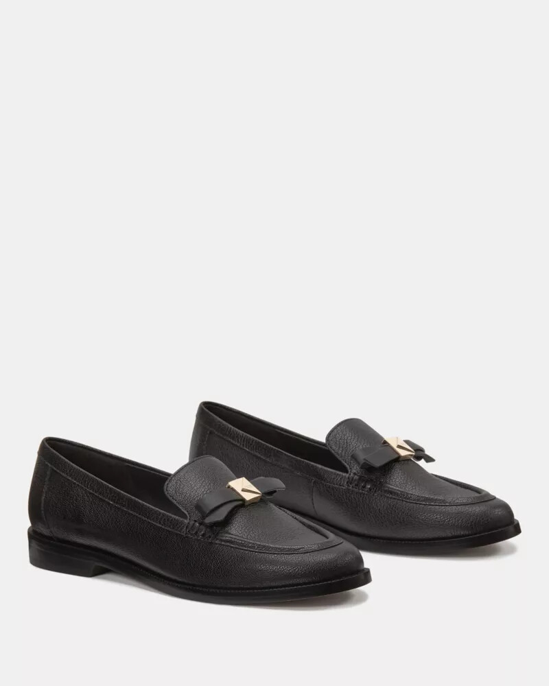 mocassim deco bow preto