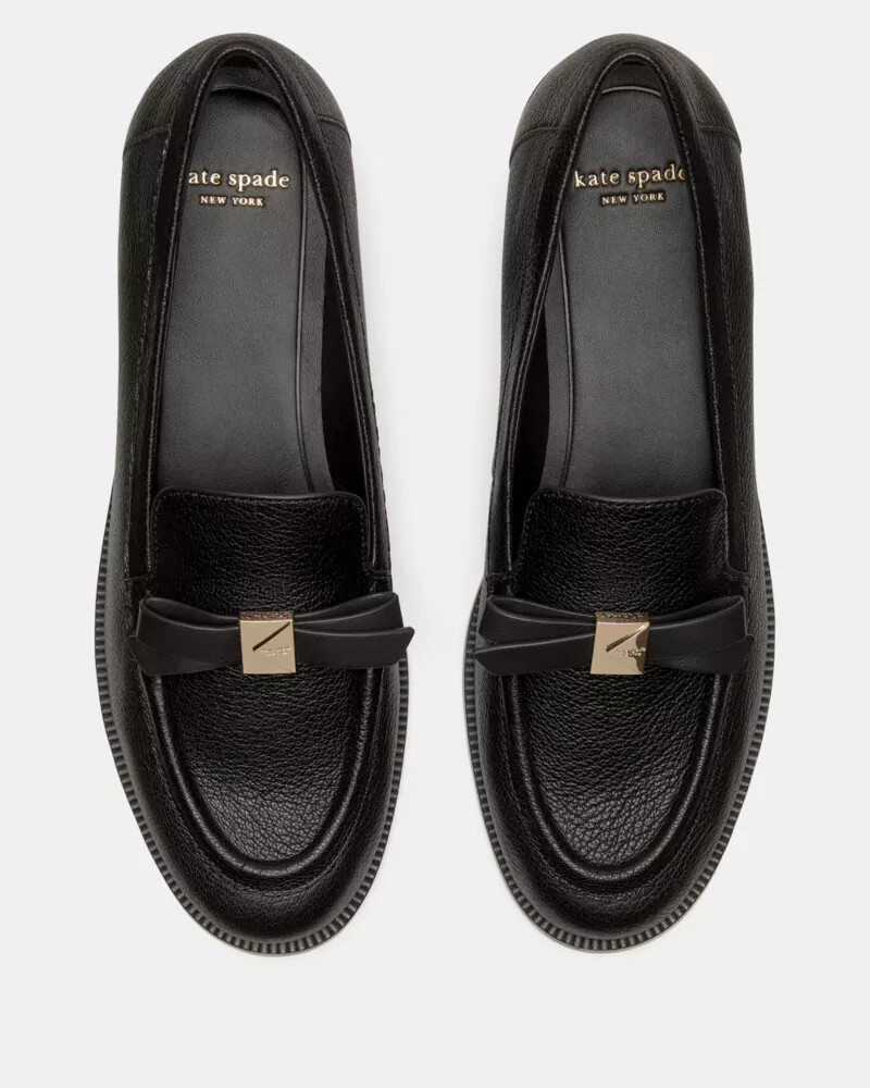 mocassim deco bow preto