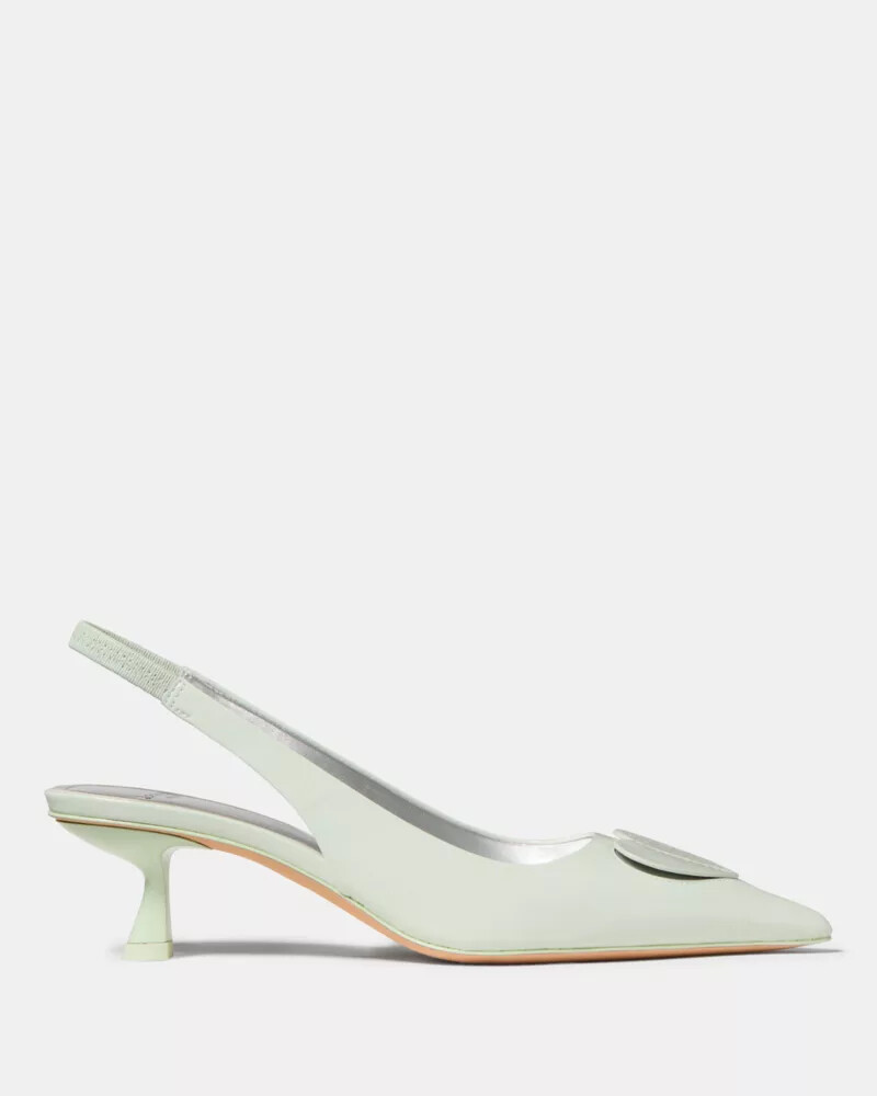 lover slingback kitten heel cobertura de menta