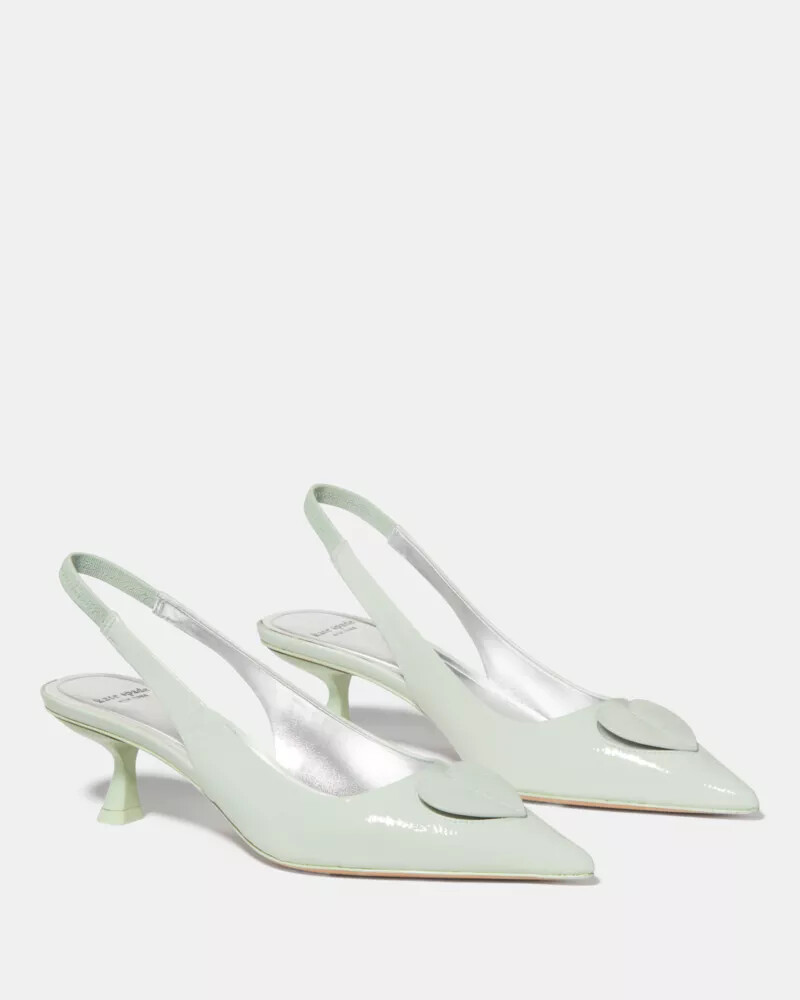 lover slingback kitten heel cobertura de menta