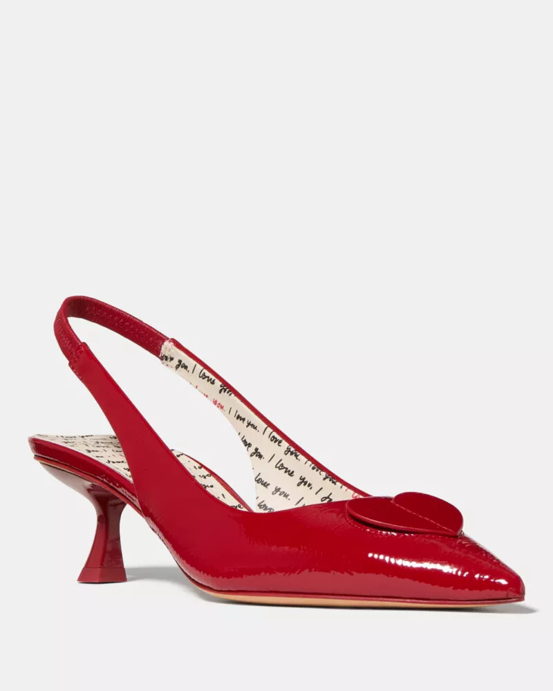 amante slingback salto gatinho escarlate escuro