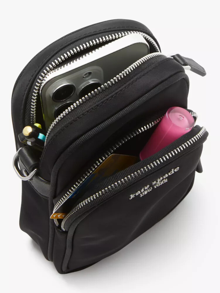 bolsa transversal para celular sam ksnyl nylon north south preta