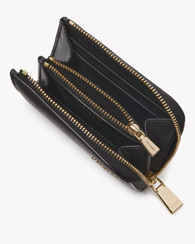 porta-cartões devin zip preto